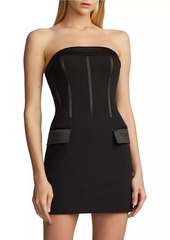 Zac Posen Strapless Corset Minidress