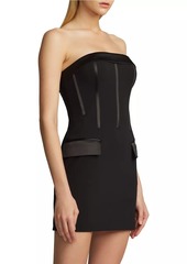 Zac Posen Strapless Corset Minidress