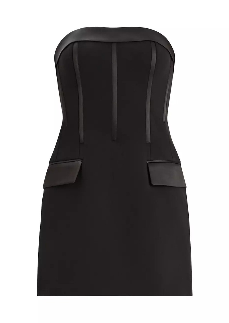 Zac Posen Strapless Corset Minidress