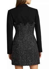 Zac Posen Tweed Blazer Corset Minidress