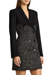 Zac Posen Tweed Blazer Corset Minidress