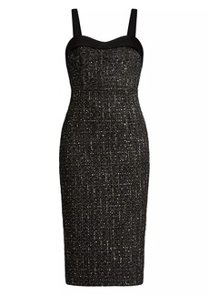 Zac Posen Tweed Midi-Dress