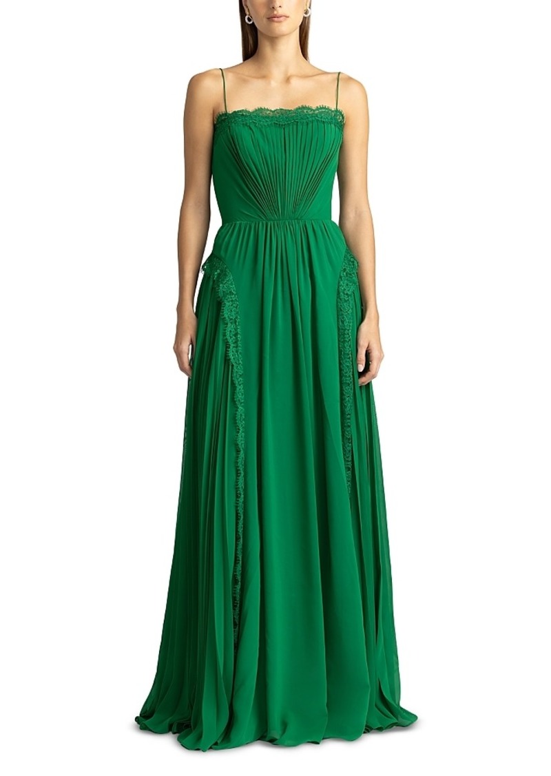 Zac Posen Lace Trim Gown