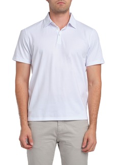 Zachary Prell Stretch Knit Polo in White at Nordstrom Rack