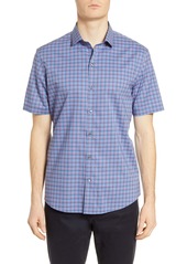 Zachary Prell Swanson Classic Fit Check Short Sleeve Button-Up Shirt