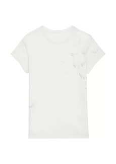 Zadig & Voltaire Anya Wings Crystal-Embellished T-Shirt