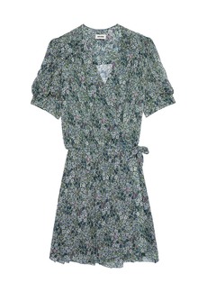 Zadig & Voltaire Betty Floral Wrap Dress