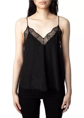 Zadig & Voltaire Christy Crystal & Silk Camisole