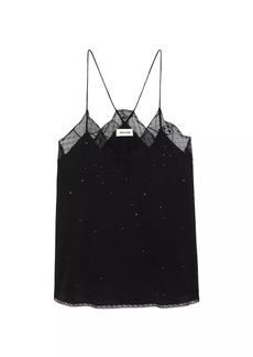 Zadig & Voltaire Christy Crystal & Silk Camisole