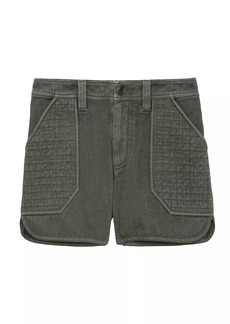 Zadig & Voltaire Cotton Twill Patch-Pocket Shorts