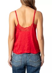 Zadig & Voltaire Cyoko Leopard Jacquard Silk Camisole