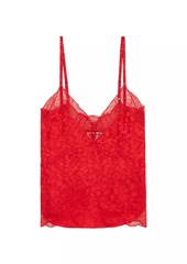 Zadig & Voltaire Cyoko Leopard Jacquard Silk Camisole