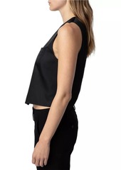 Zadig & Voltaire Emaux Satin Vest