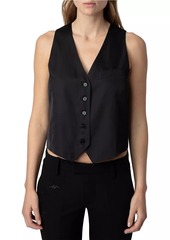 Zadig & Voltaire Emaux Satin Vest