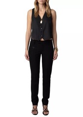 Zadig & Voltaire Emaux Satin Vest