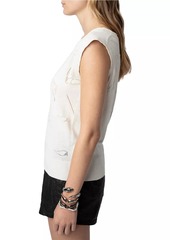 Zadig & Voltaire Emmyl Pointelle Wings Tank Top