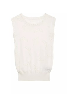 Zadig & Voltaire Emmyl Pointelle Wings Tank Top