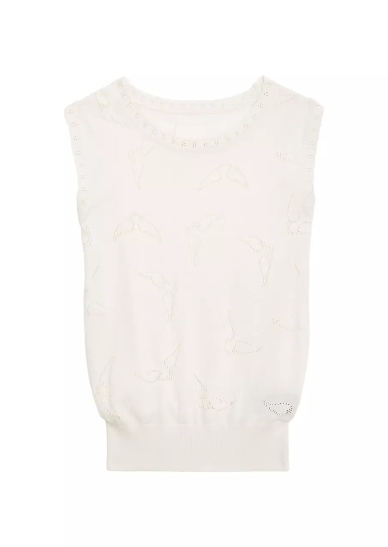 Zadig & Voltaire Emmyl Pointelle Wings Tank Top