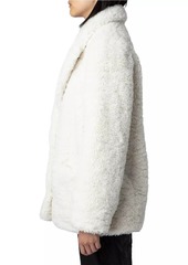 Zadig & Voltaire Fleur Oversized Faux Fur Jacket