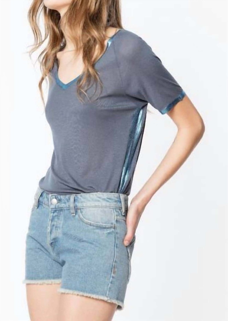 Zadig & Voltaire foils Margot Foil T-Shirt In Bleu De Gris