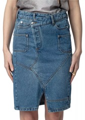 Zadig & Voltaire Jinko Denim Mini Skirt