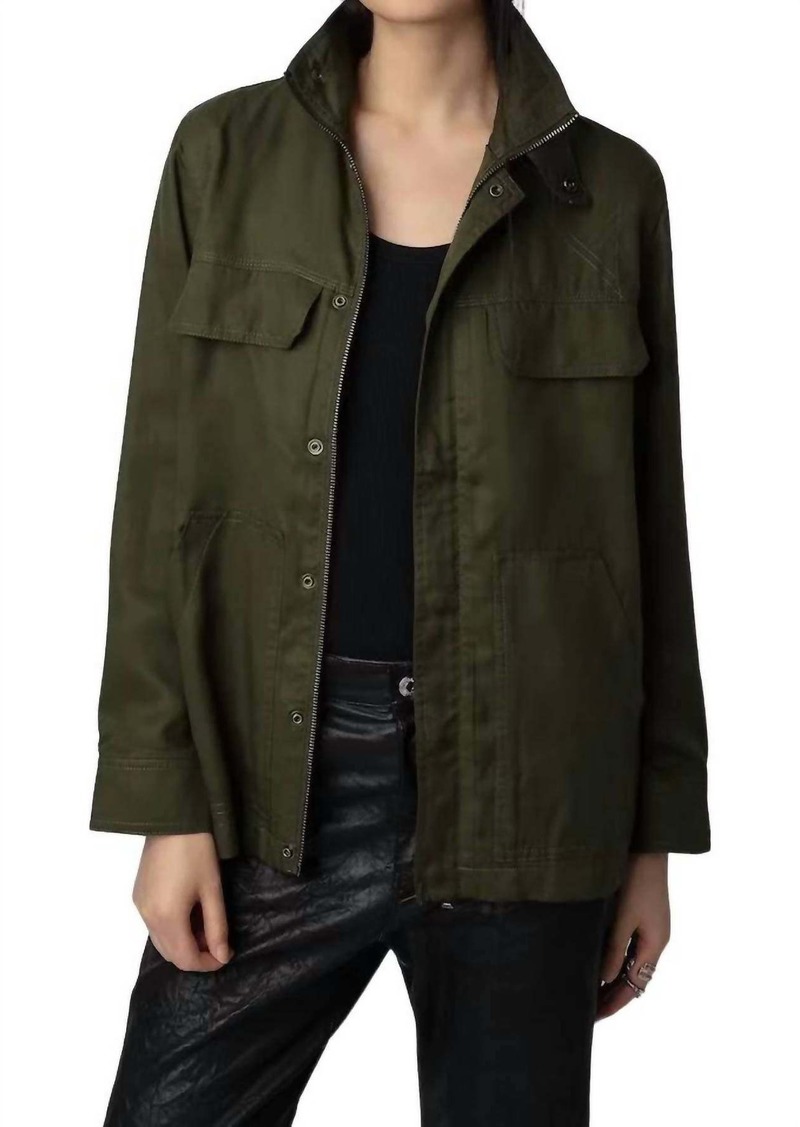 Zadig & Voltaire Kayaka Utility Jacket In Wakame