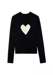 Zadig & Voltaire Lili Heart Cashmere Sweater