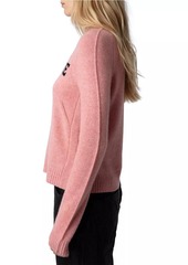 Zadig & Voltaire Lili Je T'aime Crewneck Cashmere Sweater