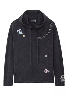 Zadig & Voltaire Marky Embroidered Cashmere Hoodie
