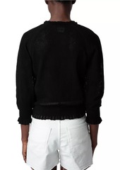 Zadig & Voltaire Moria Cotton Dentelle Knit Sweater