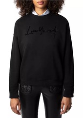 Zadig & Voltaire Oscar Love Yourself Cotton-Blend Sweater