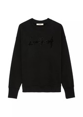 Zadig & Voltaire Oscar Love Yourself Cotton-Blend Sweater