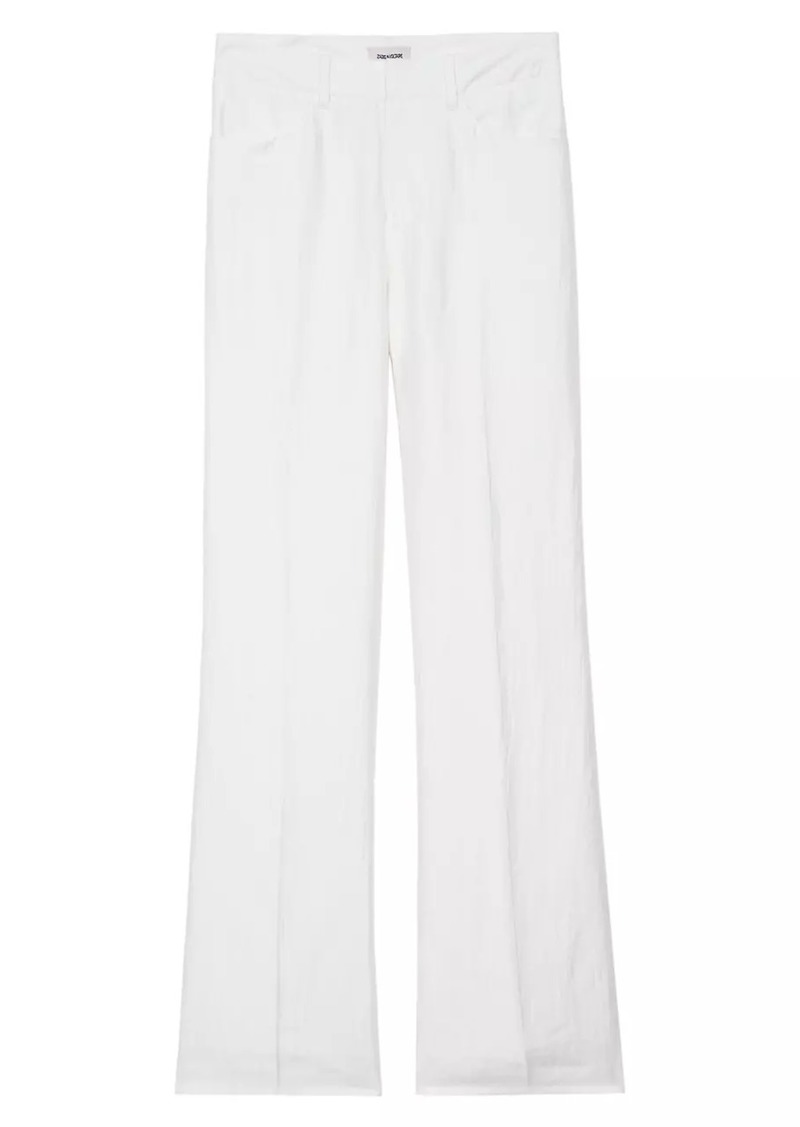 Zadig & Voltaire Pistol Linen-Blend Straight-Leg Pants