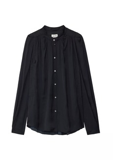 Zadig & Voltaire Pleated Satin Blouse