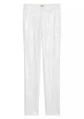 Zadig & Voltaire Prune Sequined Straight-Leg Suit Pants