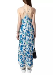 Zadig & Voltaire Ristyl Floral Lace Slip Maxi Dress