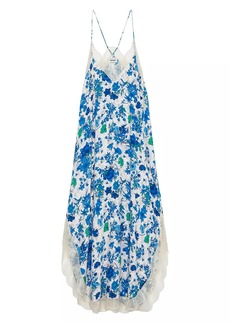 Zadig & Voltaire Ristyl Floral Lace Slip Maxi Dress