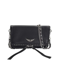 Zadig & Voltaire Rock Nano Bag in Black Grained Leather