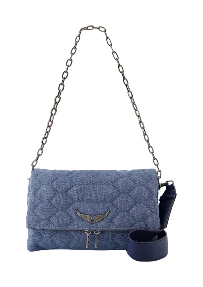 Rocky Xl Scale Glitter Crossbody - Zadig & Voltaire - Denim - Blue