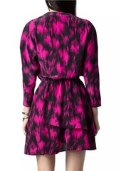 Zadig & Voltaire Rogers Floral Silk Minidress