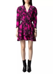 Zadig & Voltaire Rogers Floral Silk Minidress