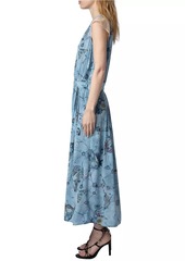 Zadig & Voltaire Rolanys Silk Tiger Maxi Dress