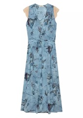 Zadig & Voltaire Rolanys Silk Tiger Maxi Dress