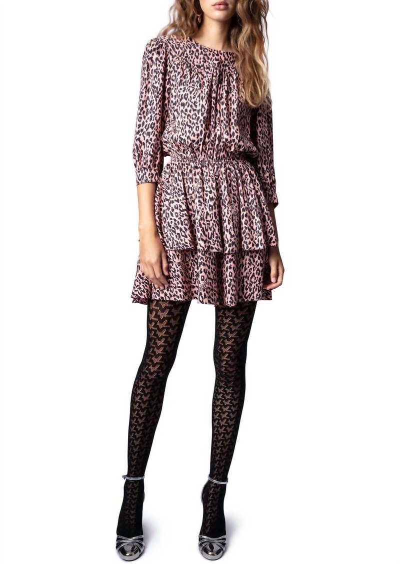 Zadig & Voltaire Rooka Skeleton Dress In Rose