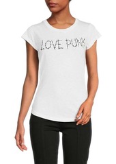 Zadig & Voltaire Skinny Stitch Love Punk T Shirt