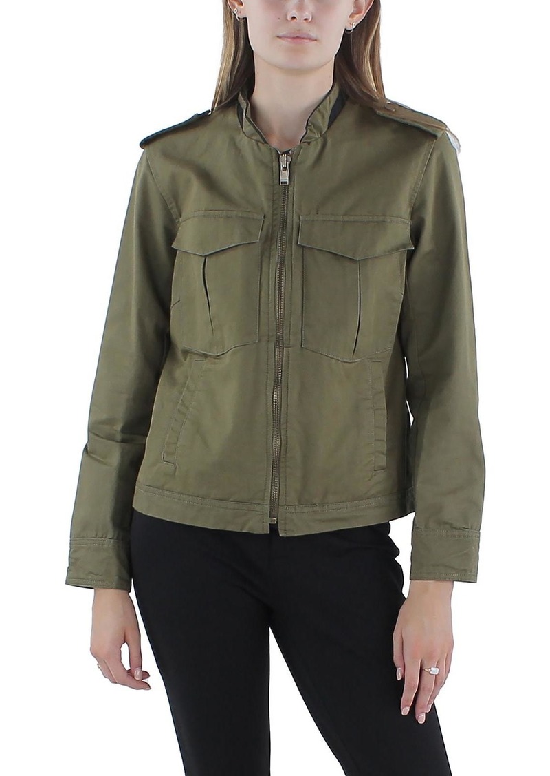 Zadig & Voltaire Skull Womens Military Embellished Shirt Jacket