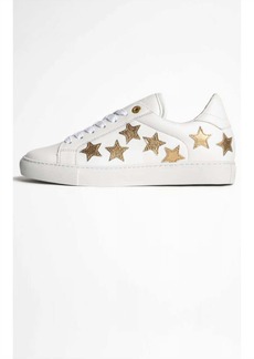 Zadig & Voltaire Smooth Star Sneaker In White
