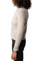 Zadig & Voltaire Sourcy Logo Cashmere Crewneck Sweater