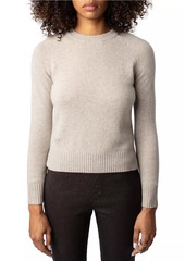 Zadig & Voltaire Sourcy Logo Cashmere Crewneck Sweater