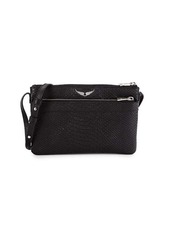 Zadig & Voltaire Stella Embossed Leather Crossbody Bag